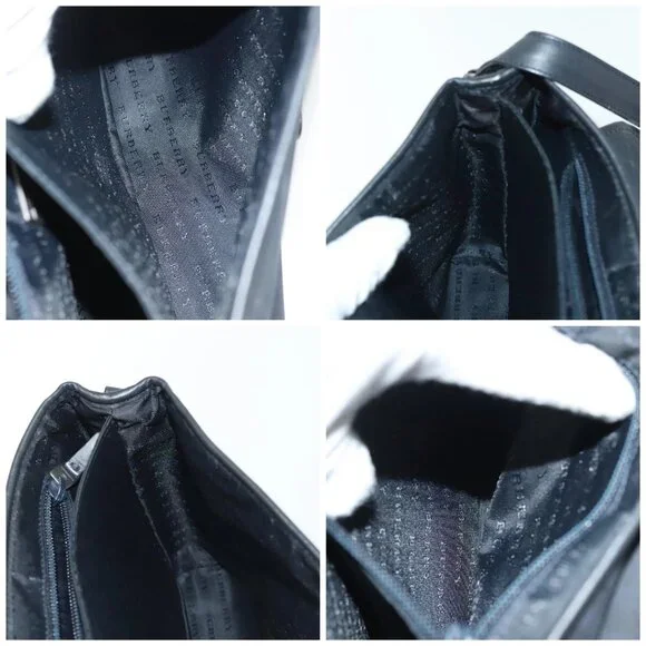 BURBERRY Nova Check Shoulder Bag PVC Navy Auth BA5497 - Picture 13 of 15